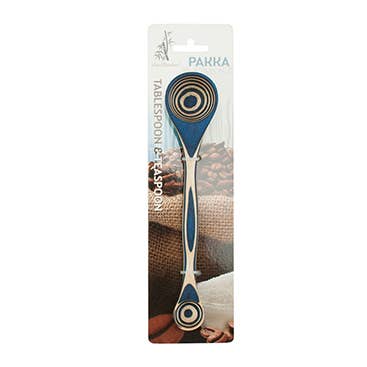 9" Blue Pakka Double Measuring Spoon - Carded