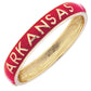 Arkansas Razorbacks Sculpted Enamel Hinge Bangle: Red