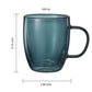 Double Wall Insulated Colored Glass Mugs