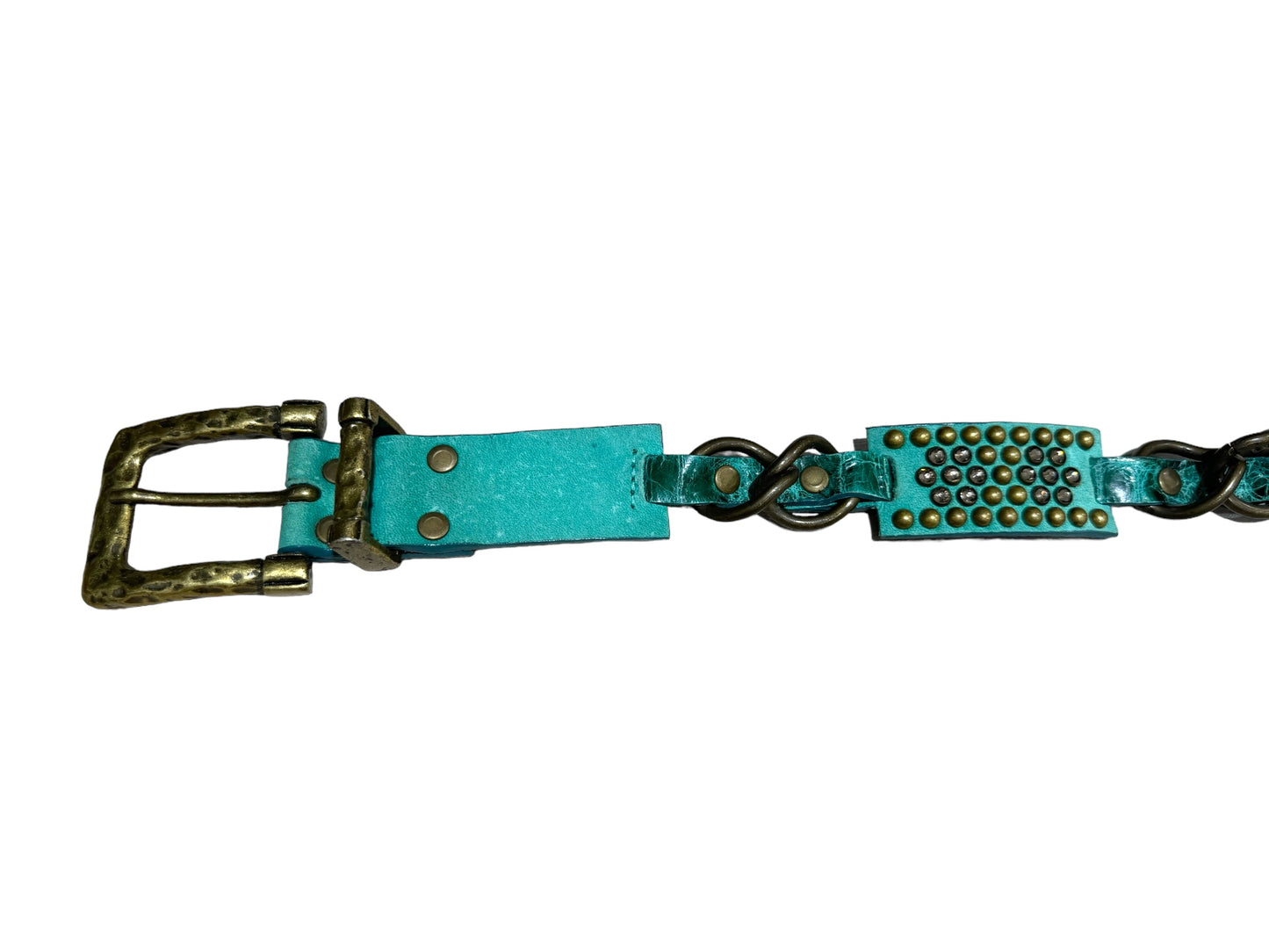 Turquoise & Brass Belt