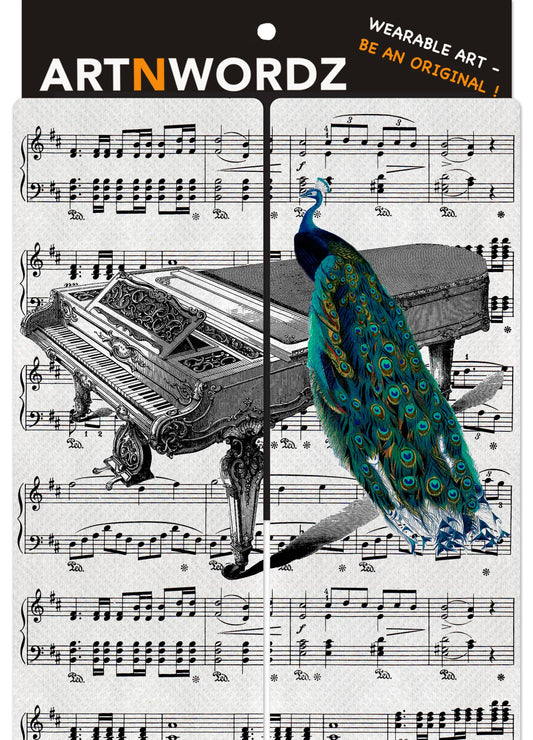 PEACOCK PIANO MUSIC SOCKS