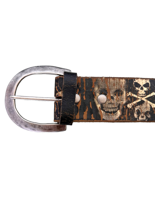 Wide Skull Belt