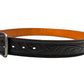 Black Cherry Leather Belt