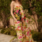 Floral-Print Wide-Leg Drawstring Pants
