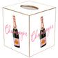 Champagne Please Tissue Box Cover: Pink