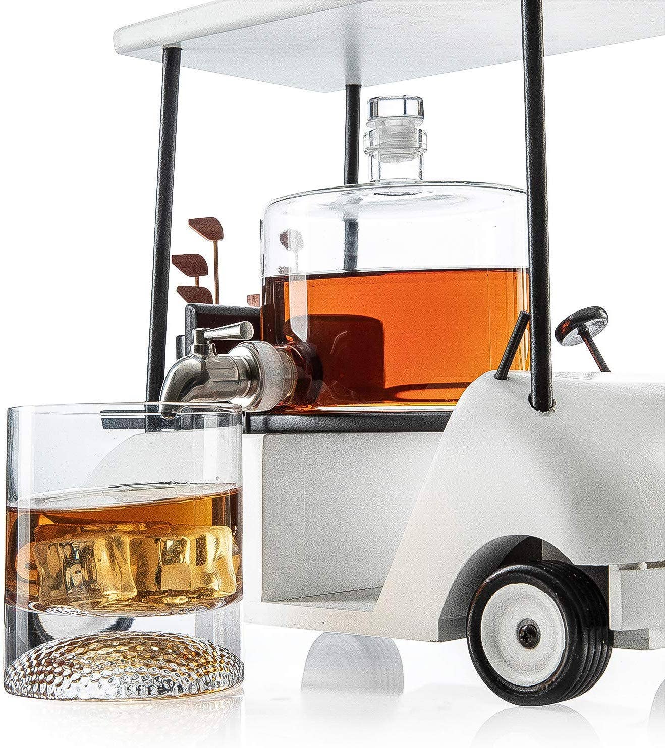 Golf Cart Whiskey Decanter & Ball Glasses