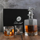 Elk / Deer Bust Decanter Set with Glasses