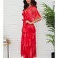 Splatter Print Tiered Dress