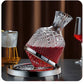 Revolving wine or spirits decanter, 350 degree revolution
