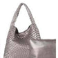 Sydney Woven Shoulder Bag  Platinum