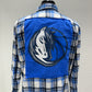 Vintage Repurposed Dallas Mavericks Flannel