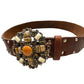 Brown Studded Belt