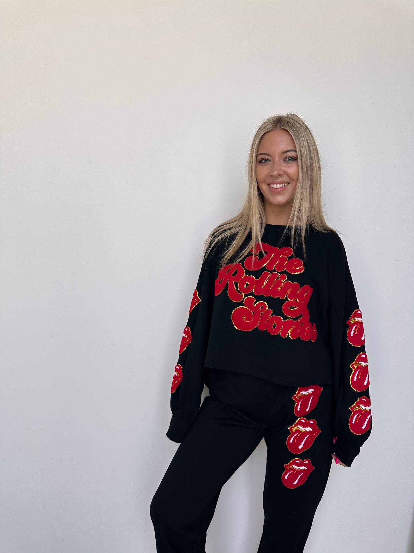 Rolling Stones Crop Sweatshirt