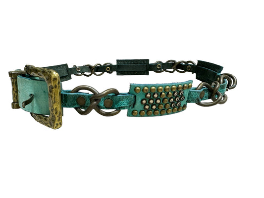 Turquoise & Brass Belt