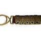 Brown Leather Belt with Gold Hardware