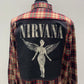 Vintage Repurposed Nirvana Flannel