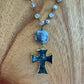 OOAK Druzy Cross Necklace