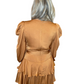 Camel Ruffled Dress