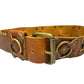 Brown Leather Crossed Belt