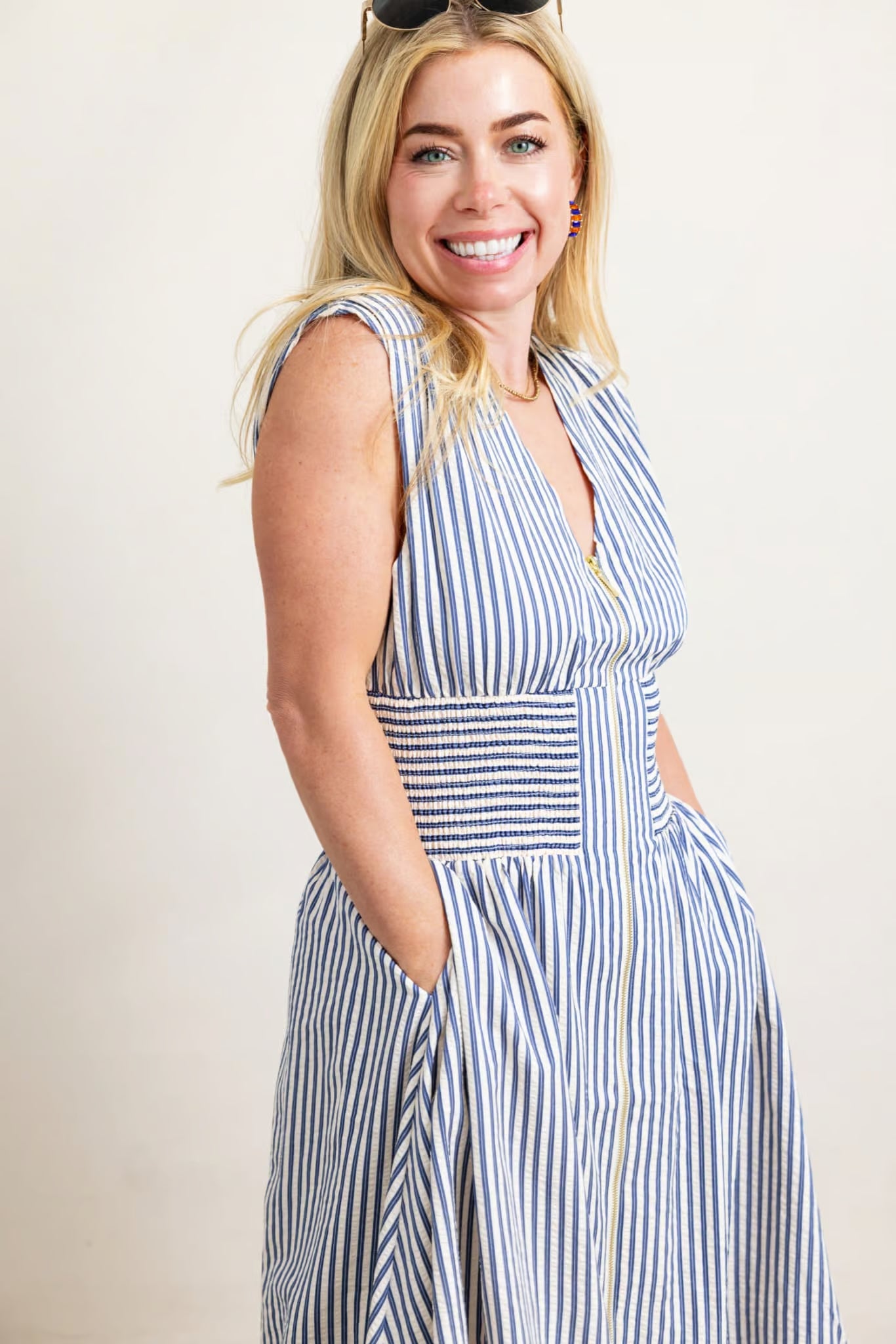 Sleeveless Striped Maxi dress