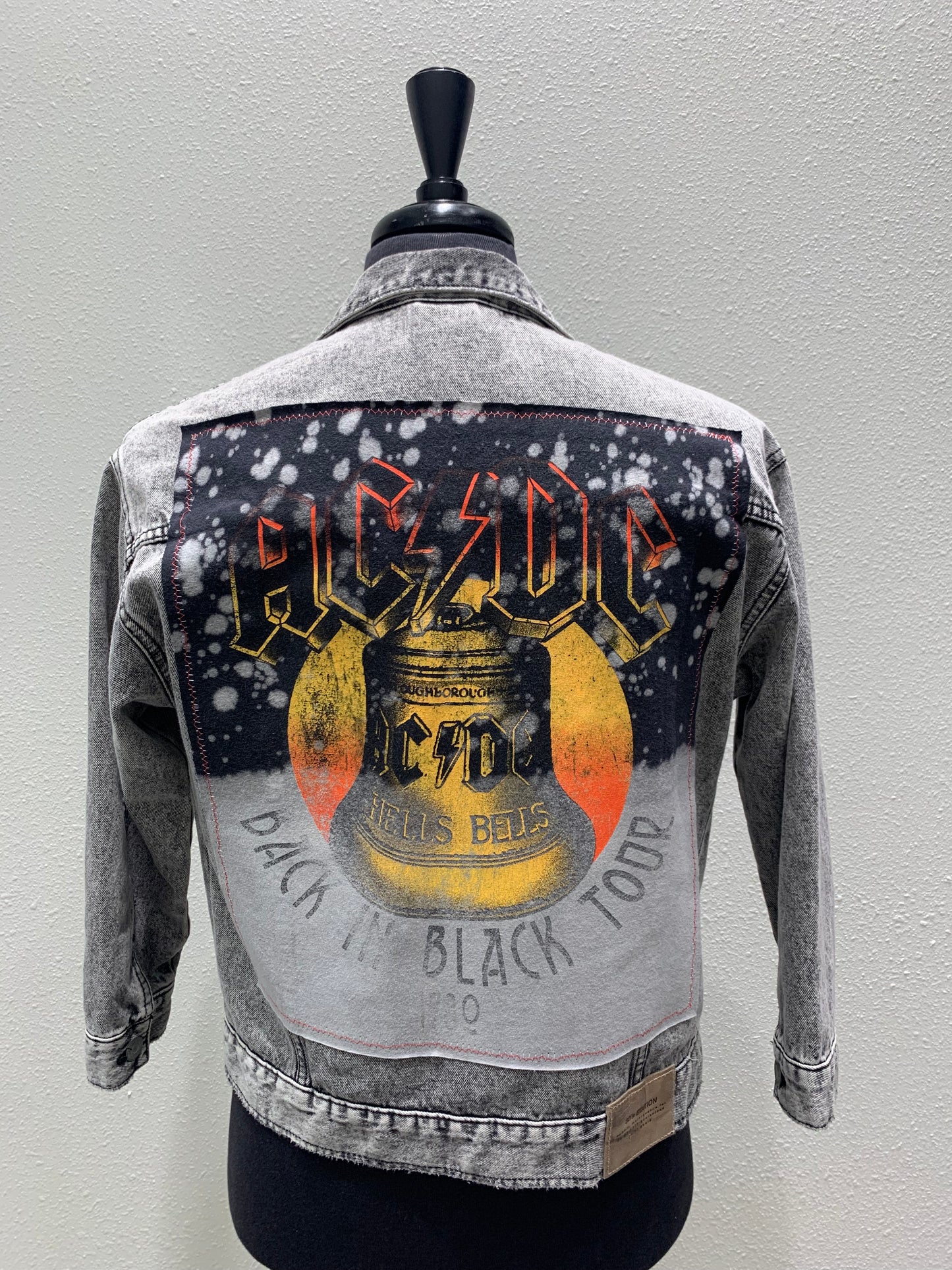 Vintage Repurposed AC/DC 80’s inspired Jacket