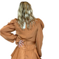 Camel Ruffled Dress