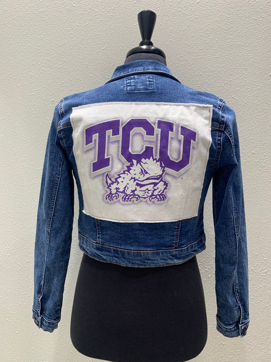 Vintage Repurposed TCU Jacket