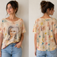 Flower Printed Martha Washington