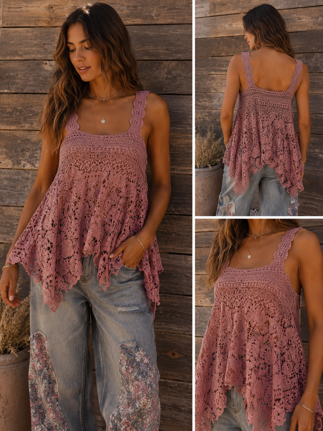 Jaded Gypsy Forever Timeless Tank Rose