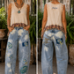 Jaded Gypsy Wildbloom Barrel Jeans