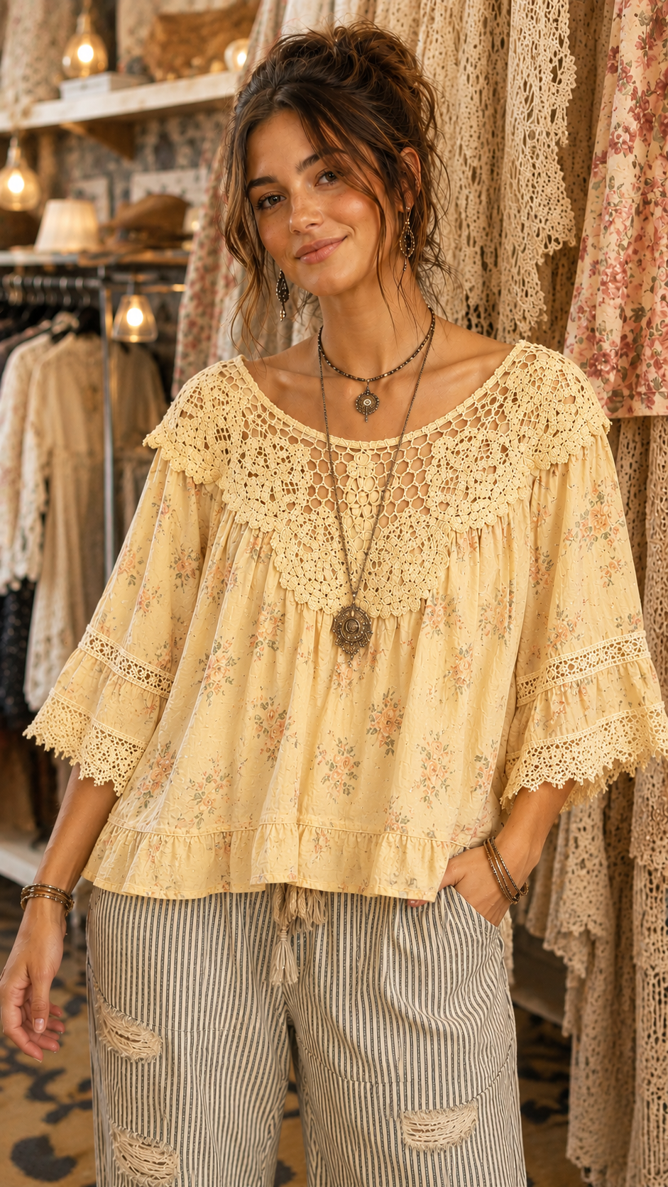 Jaded gypsy Forever Bloom Top