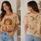 Flower Printed Angel Top