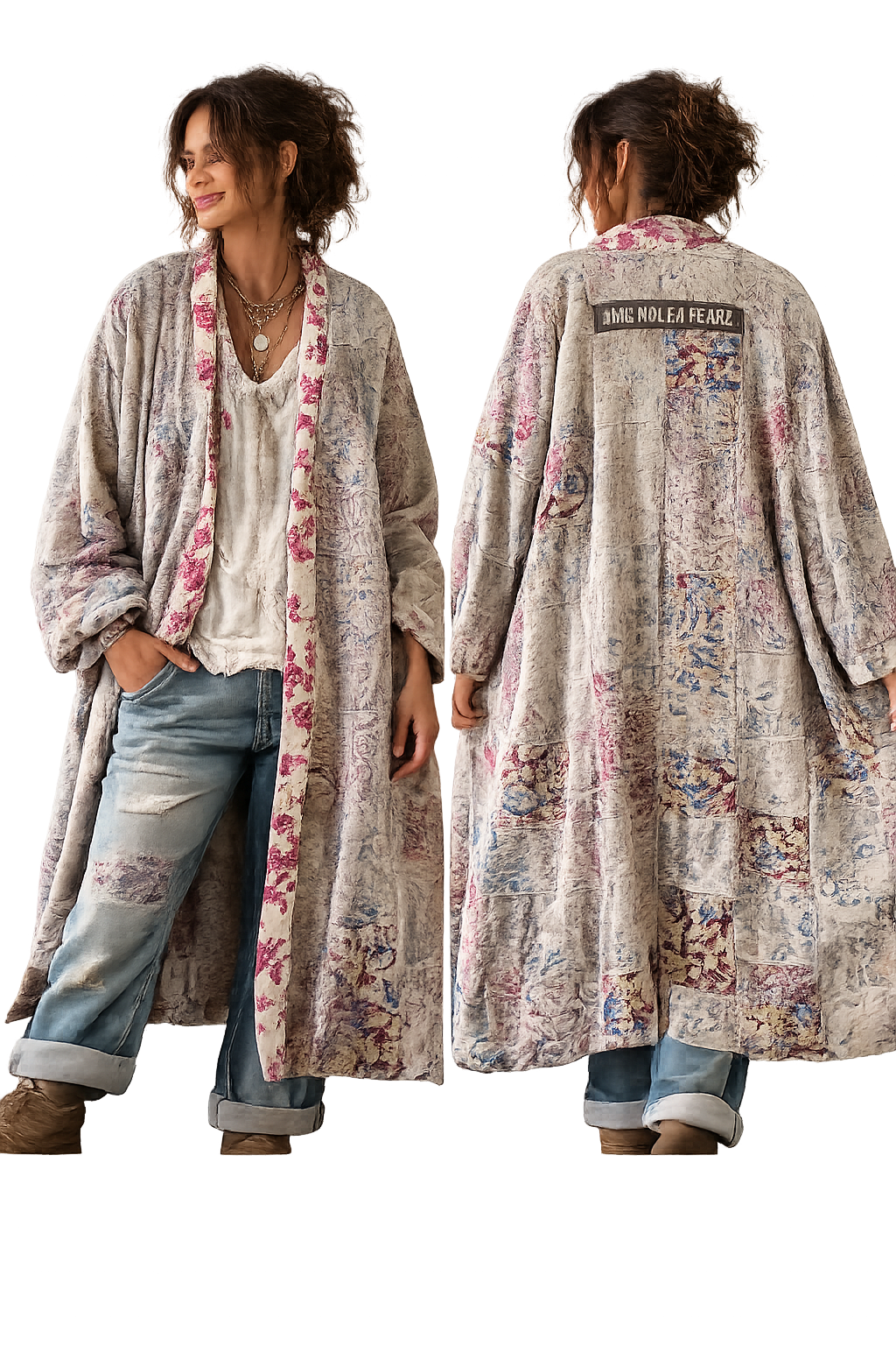 Magnolia Pearl Jacket 747 OOAK Blockprint Kimono