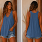 Jaded Gypsy Beyond the Moon Tanks Vintage Navy