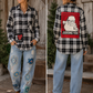 Vintage Repurposed Santa Flannel
