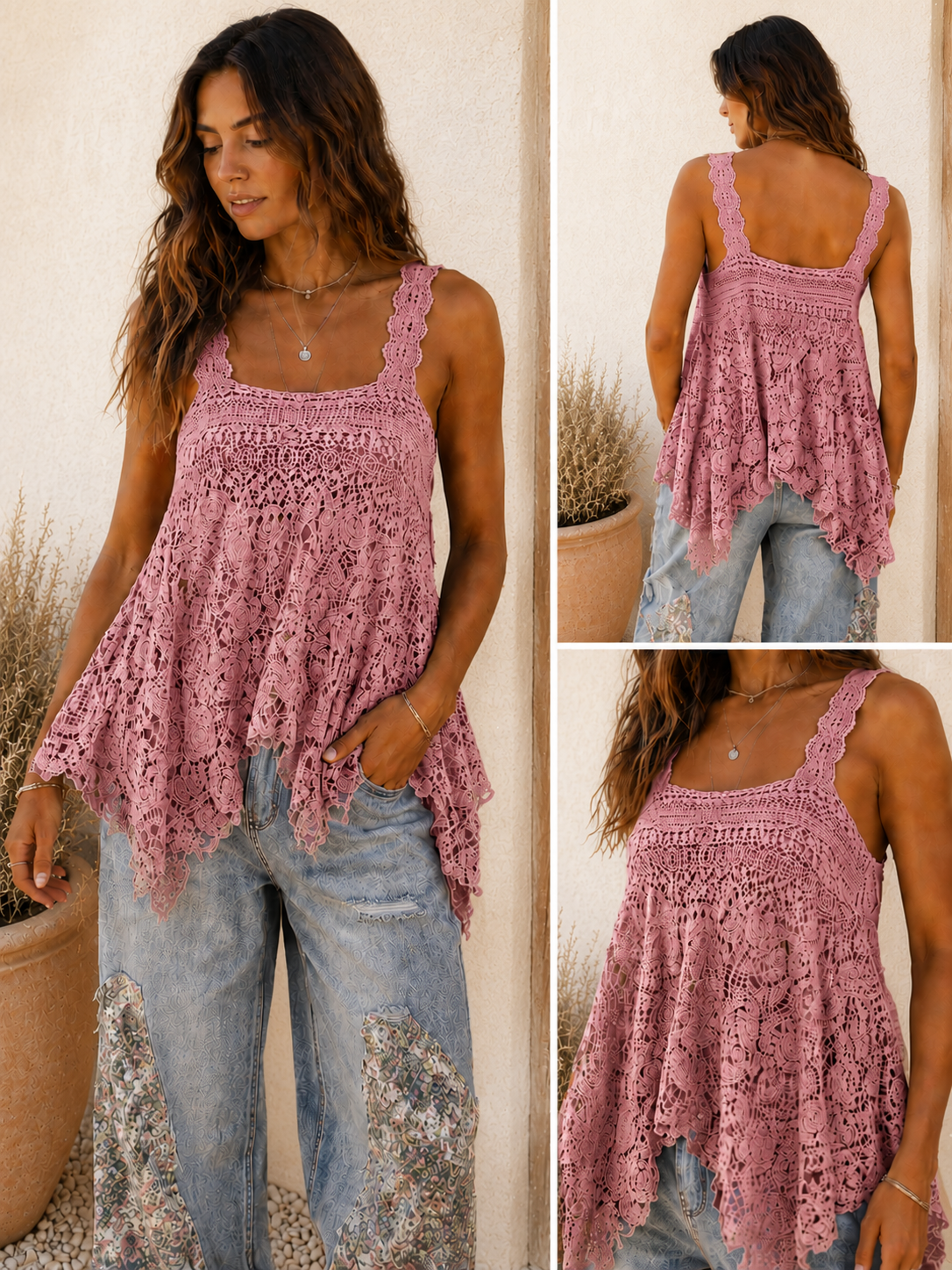 Jaded Gypsy Forever Timeless Tank Rose