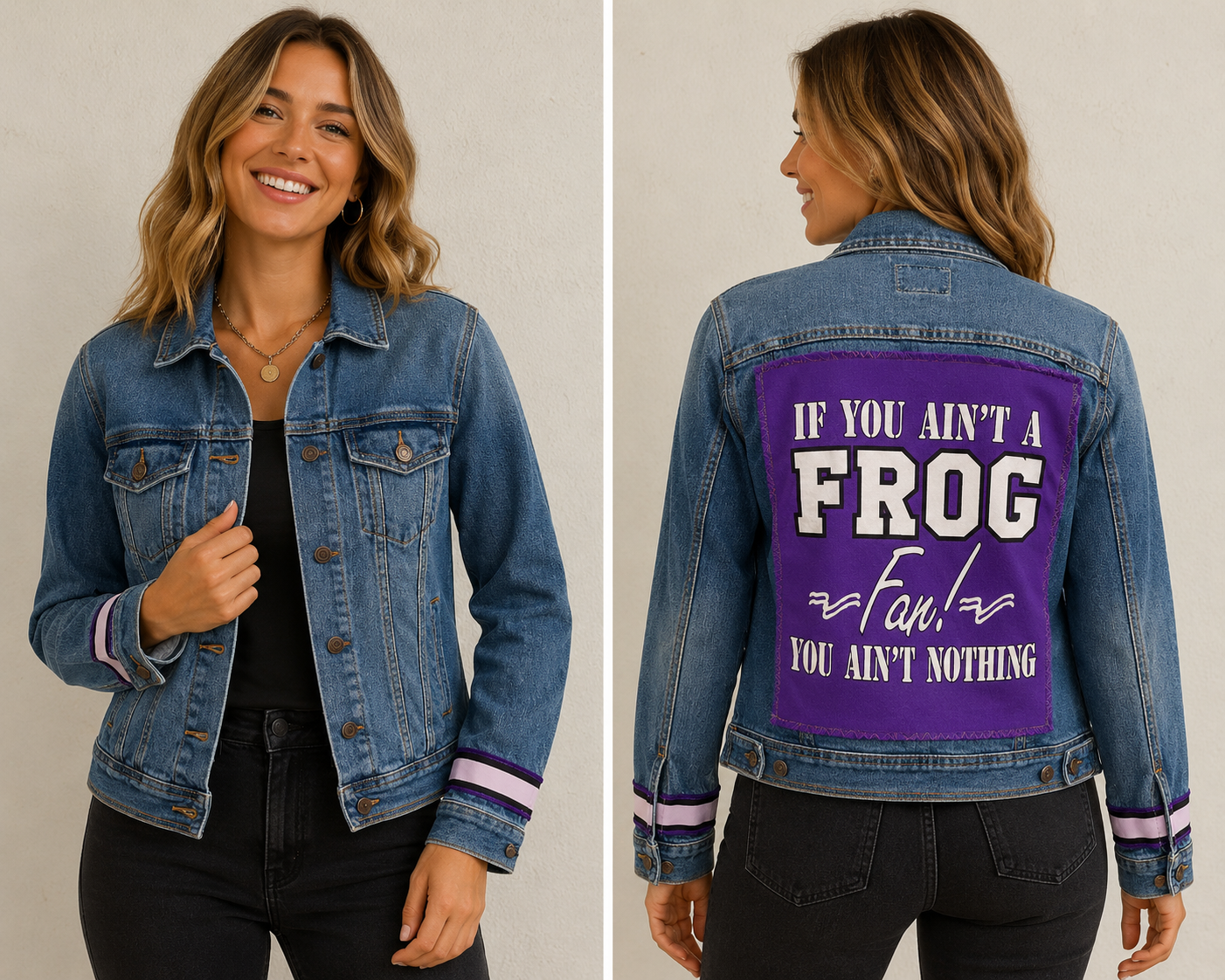 Vintage Repurposed TCU Jacket