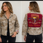 Vintage Repurposed Harley Davidson Military Jacket