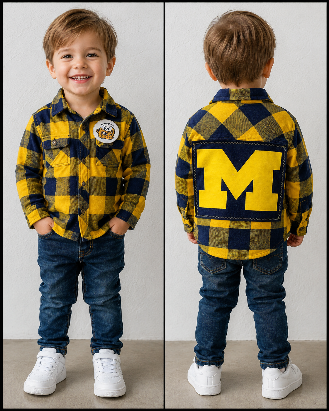 Vintage Repurposed Michigan Flannel
