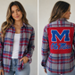 Vintage Repurposed Ole Miss Flannel
