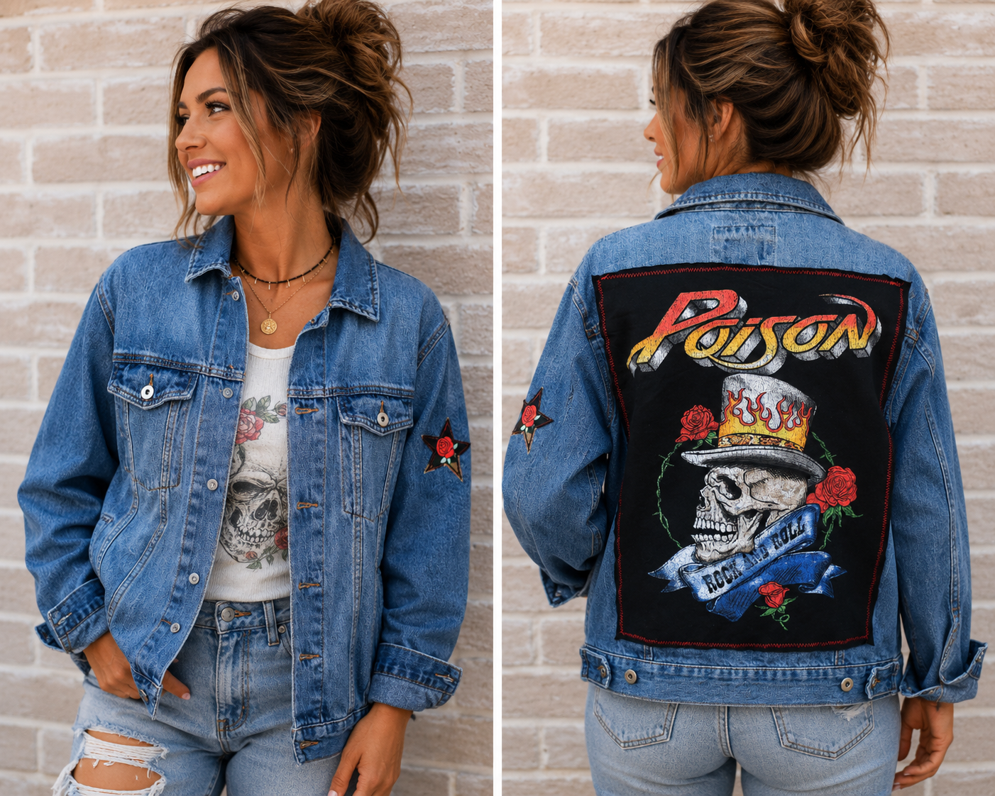 Poison Repurposed Jean Jacket
