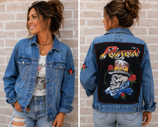 Poison Repurposed Jean Jacket