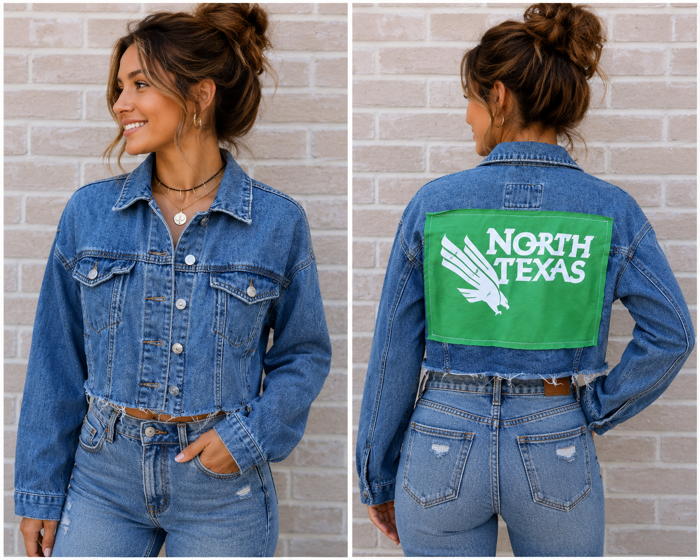 North Texas Vintage Repurposed Jean Jacket
