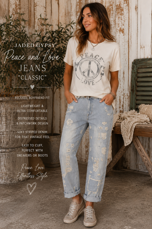 Peace and Love Jeans Classic