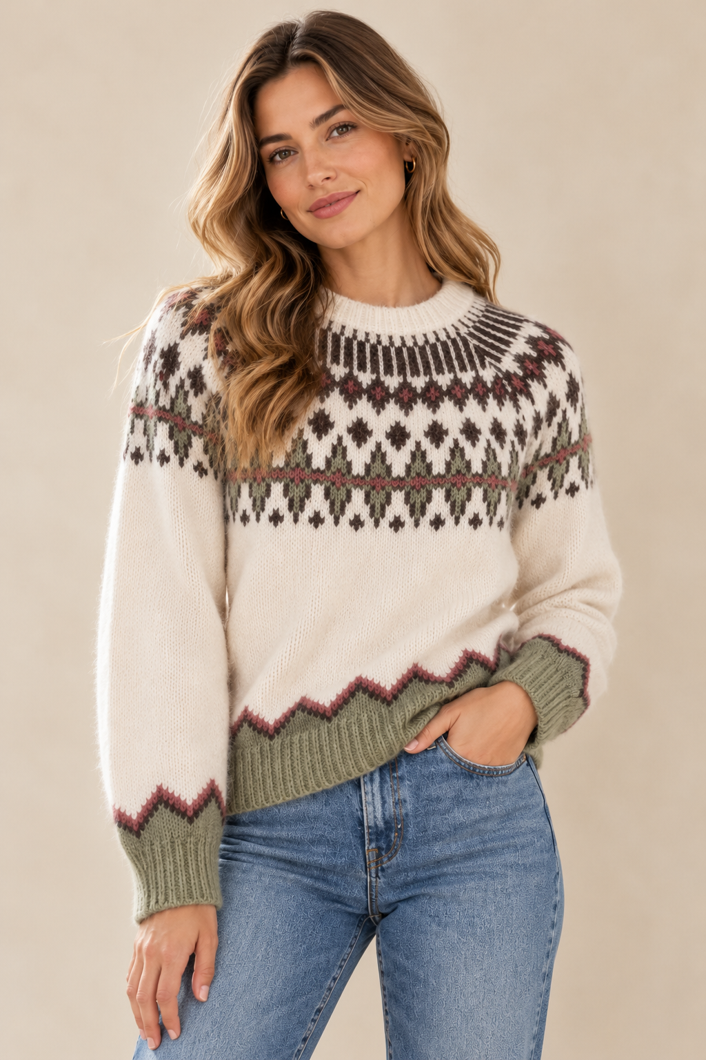 Suzannah Crew in Beige