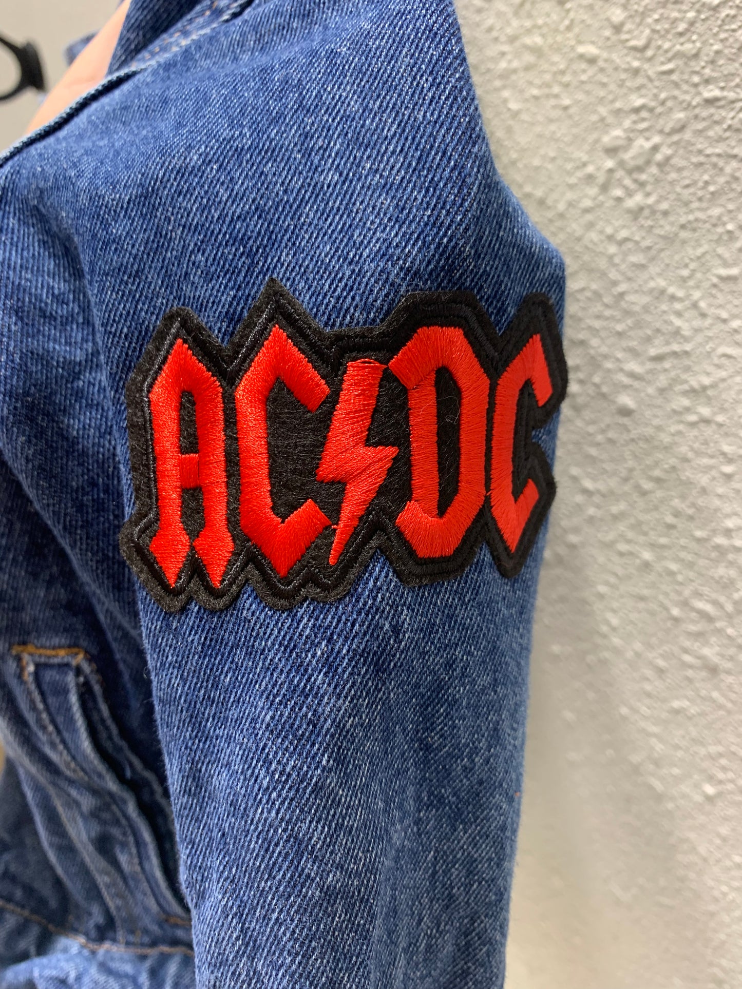 Vintage Repurposed AC/DC Toddler Jacket