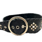 Black leather belt