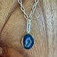 OOAK Blue Druzy Necklace