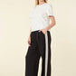 Racer Stripe Wide Leg Pant