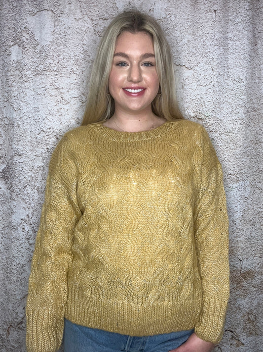 Gold Crewneck Sweater